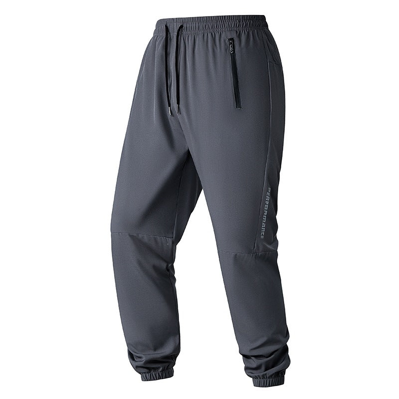 Herren Konische Performance-Jogginghose mit Reißverschlusstaschen & elastischem Bund Echoarchiv