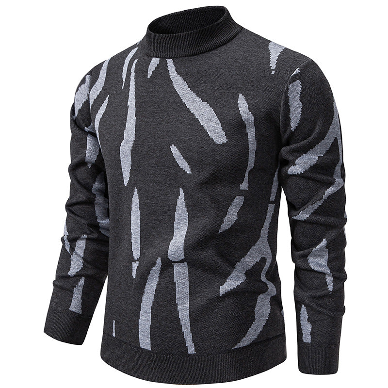 Herren modischer Pullover mit grafischem Muster Echoarchiv