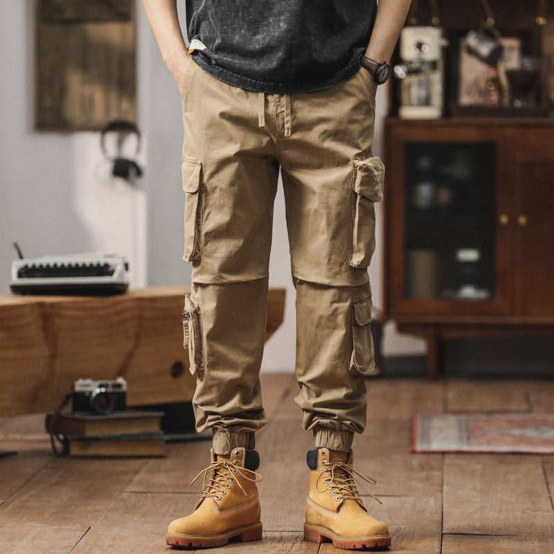 Herren Cargo-Joggerhose im Utility-Workwear-Stil mit Tunnelzugbund, elastischen Bündchen und Multifunktionstaschen Echo Archiv