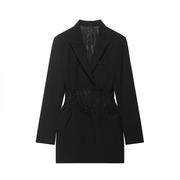 Damen Tailliertes Blazerkleid mit eingearbeiteter Spitzen‑Korsage Echo Archiv