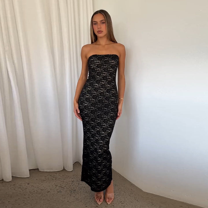 Damen Figurbetontes Spitzenkleid Echo Archiv