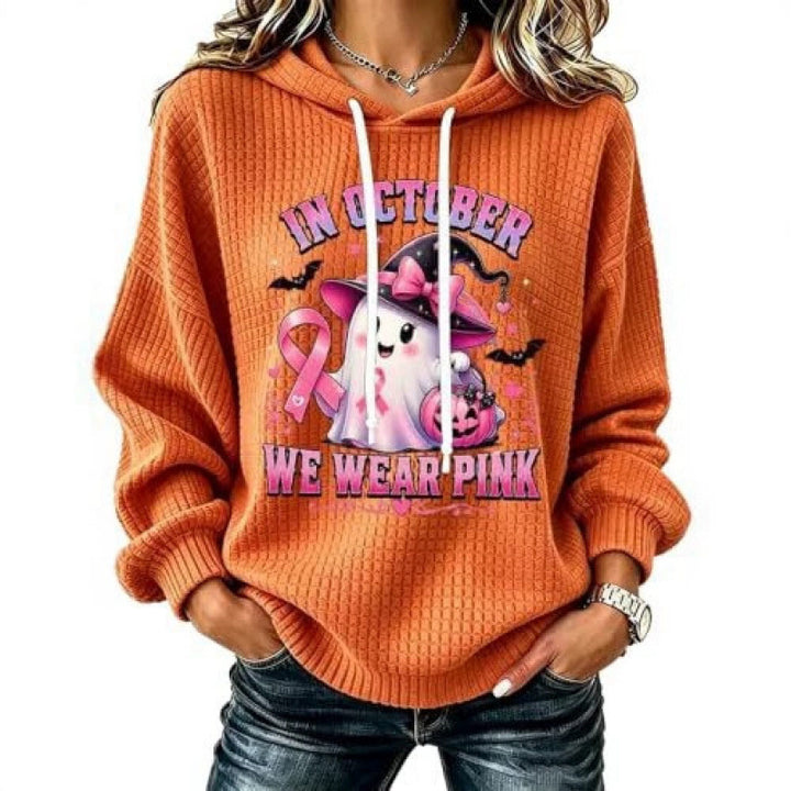 Damen Lustiger Kapuzenpullover mit Gruselmotiven Echoarchiv