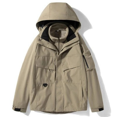 Herren Kapuzen-Fieldjacke mit integrierter Therm-Innenjacke und Mehrzwecktaschen – Taviero