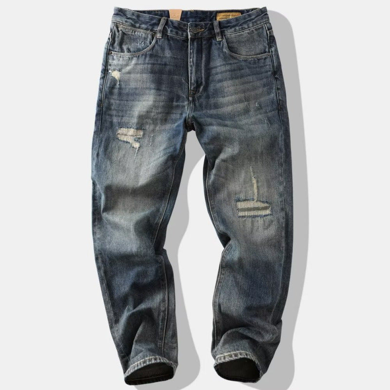 Herren Modische Destroyed Jeans Echo Archiv