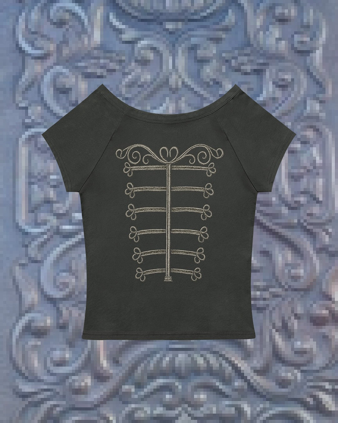Damen Elegantes T-Shirt mit skulpturalem Design Echo Archiv