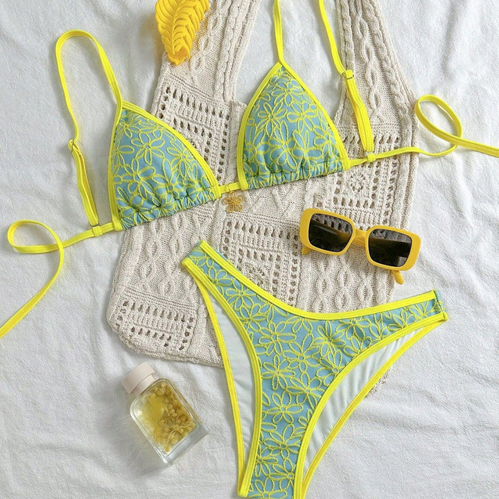 Damen Blumendekoriertes Bikini-Set Echo Archiv