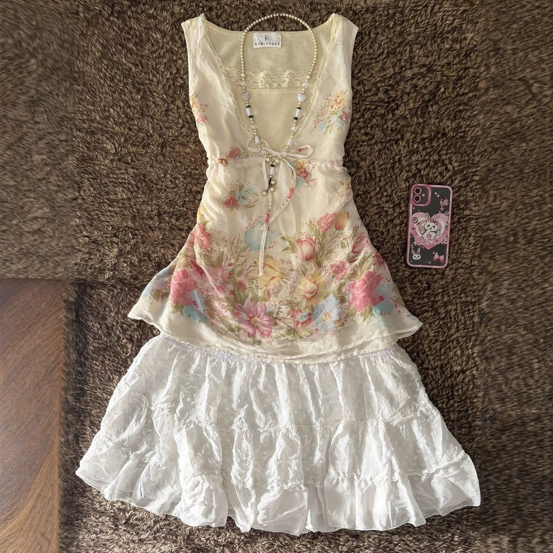 Damen Verspieltes Blumentop Echo Archiv