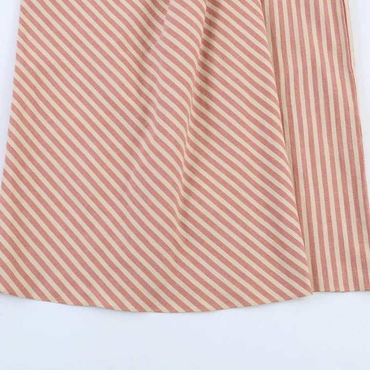 Damen Wickelrock mit diagonalem Streifenmuster und eleganter Drapierung Echo Archiv