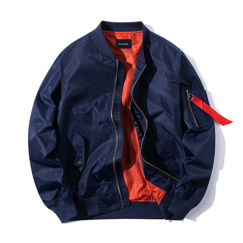 Herren  leichte Flug-Bomberjacke mit kontrastierendem thermischem Futter und Ärmeltasche mit Reißverschluss Echo Archiv