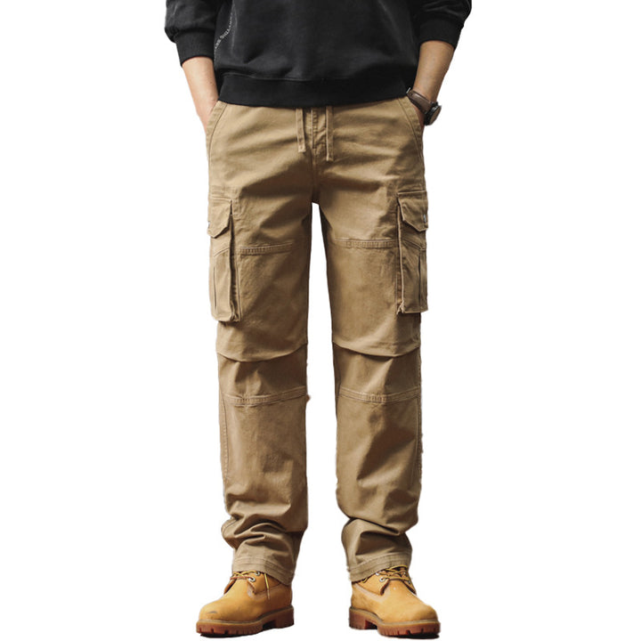 Herren Cargo-Hose im Utility-Stil mit Elastikbund, Kordelzug und Mehrfach-Taschen Echo Archiv