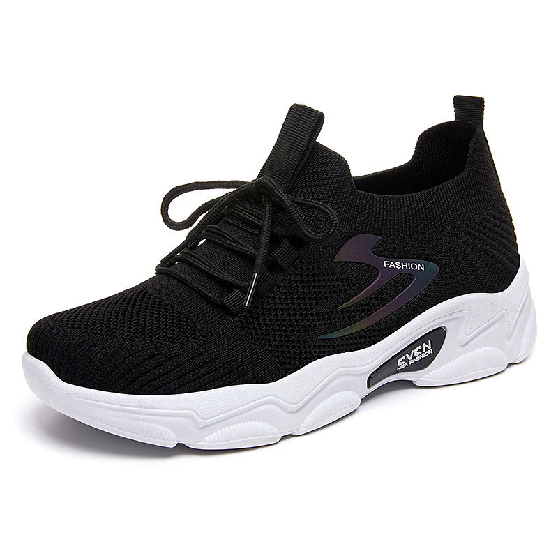 Damen nan minimalistischer Strick-Sockensneaker mit strukturiertem 3D-Obermaterial, anatomischem Memory-Fußbett und profiliertem EVA-Plateau Echo Archiv