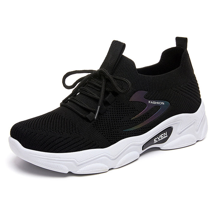 Damen nan minimalistischer Strick-Sockensneaker mit strukturiertem 3D-Obermaterial, anatomischem Memory-Fußbett und profiliertem EVA-Plateau Echo Archiv