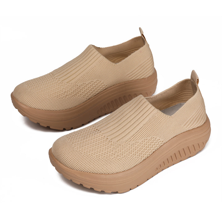 Damen nan Slip-On-Strickschuh mit elastischem Einstieg und viskoelastischer Komfortsohle Echo Archiv