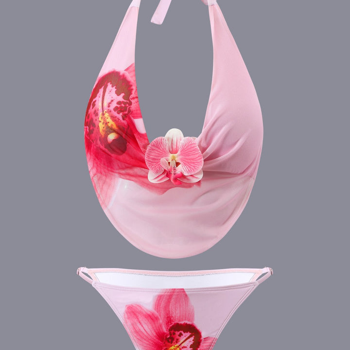 Damen Set aus modischem Bikini und fließendem Maxirock Echo Archiv