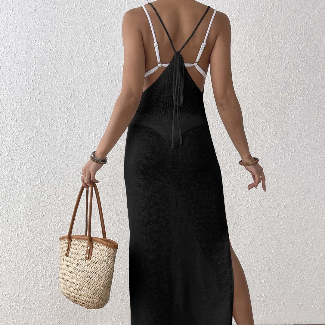 Damen Maxikleid mit raffiniertem Netzdesign Echo Archiv