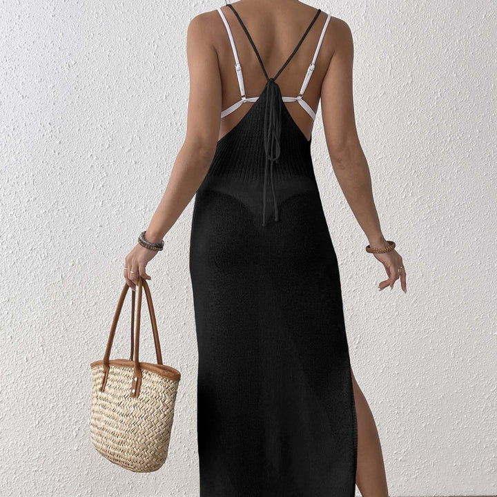 Damen Maxikleid mit raffiniertem Netzdesign Echo Archiv