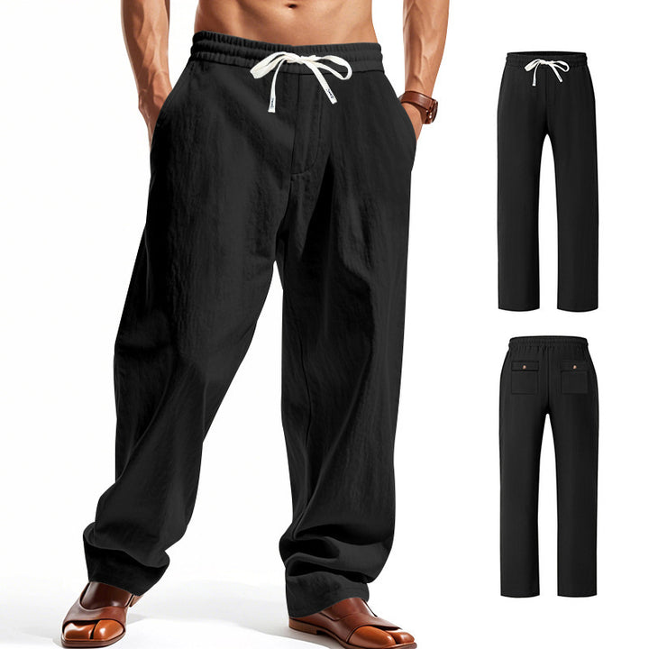 Herren komfortable Freizeithose mit elastischem Bund und praktischen Taschen Echoarchiv