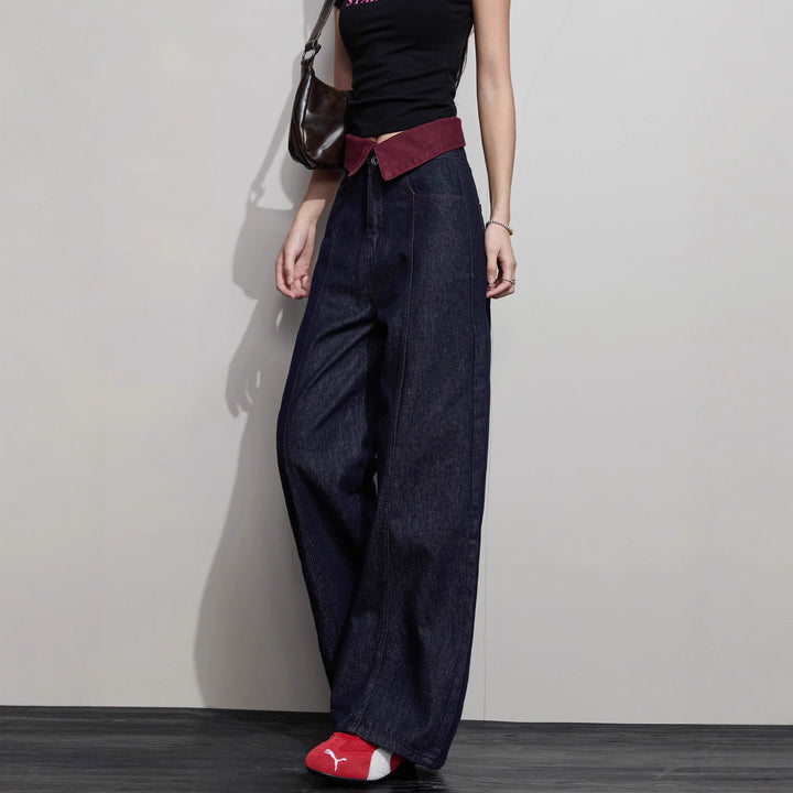 Damen Weit geschnittene Jeanshose Echoarchiv 1789268673