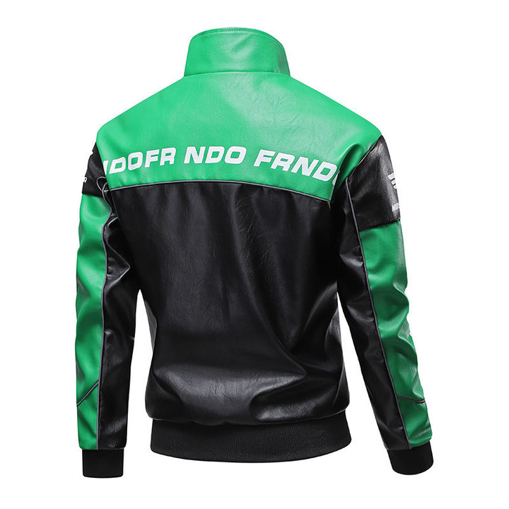 Herren Sportliche Kunstlederjacke Echo Archiv