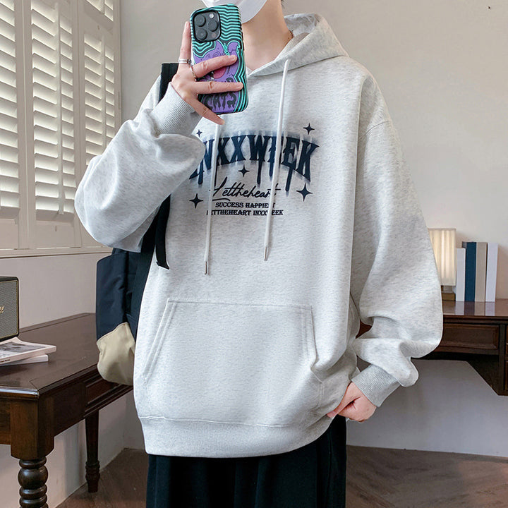 Unisex Bequemer Kapuzenpullover mit modernem Grafikdruck Echoarchiv