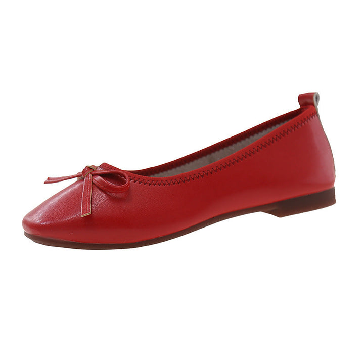 Damen Bequeme Ballerinas mit zartem Schleifen-Detail Echoarchiv