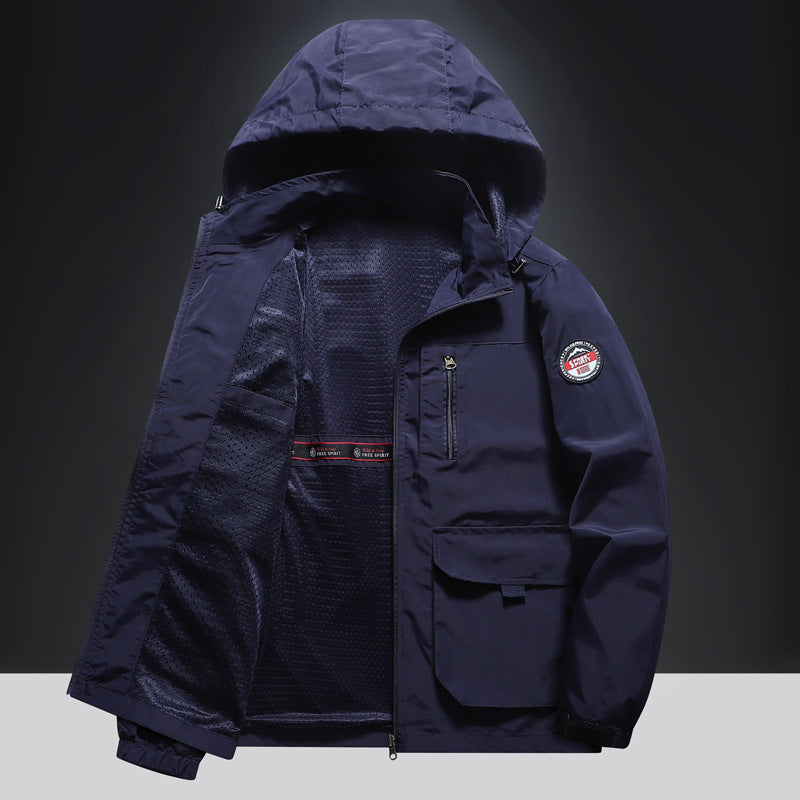 Herren Multifunktionale Übergangsjacke mit seitlichen Taschen Echo Archiv