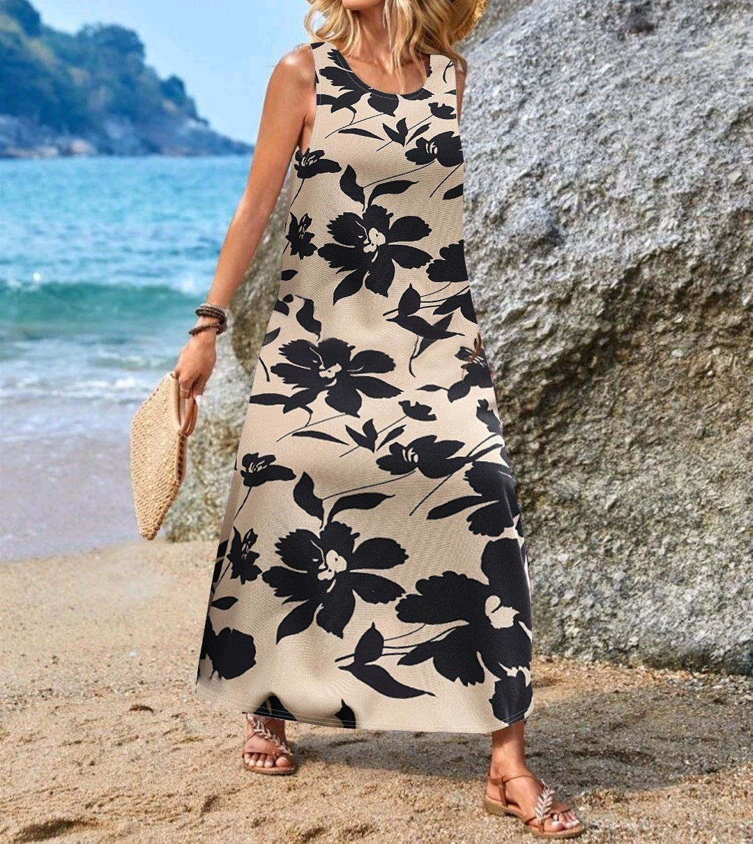 Damen Maxikleid mit einzigartigen Schmetterlingsdruck Echo Archiv