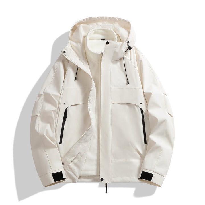 Herren wetterfeste Multifunktionsjacke mit abnehmbarer Kapuze Echoarchiv