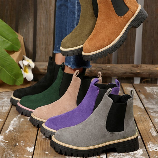 Damen nan Chelsea-Boots mit profilierter Traktorsohle und elastischen Seiteneinsätzen Echo Archiv