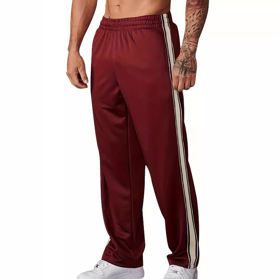Herren Sportliche Trainingshose mit seitlichem Tape-Streifen und elastischem Bund Echoarchiv