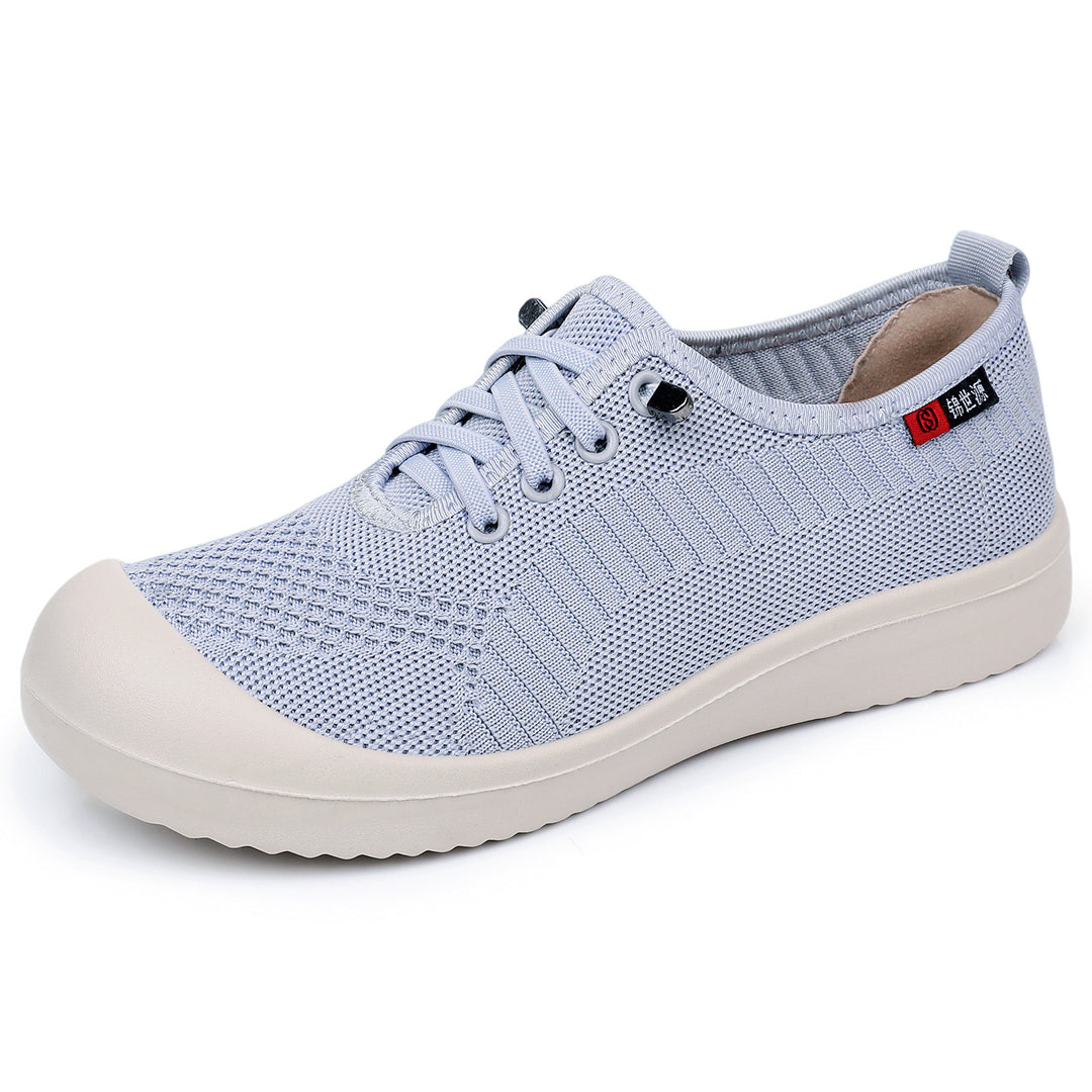 Damen nan leichter atmungsaktiver Strick-Slip-On Freizeitschuh mit stoßdämpfender Leichtlaufsohle Echo Archiv