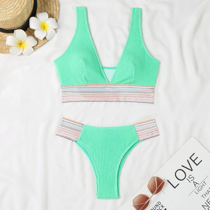 Damen Komfortabler Triangel-Bikini mit trendy elastischem Bund Echo Archiv