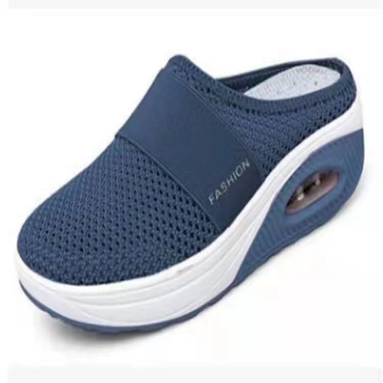 Damen Atmungsaktive Strick‑Mule mit Luftkissen‑Plateau Echo Archiv