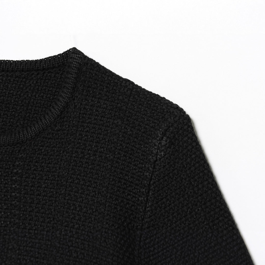 Damen nan kurzes Strick-Cape mit Rundhalsausschnitt und dekorativem Schmuckknopf Echo Archiv