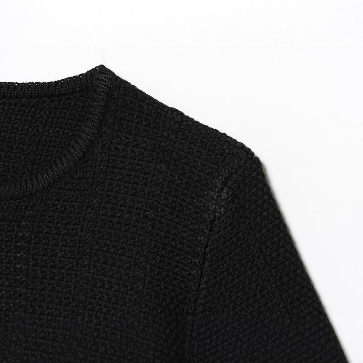 Damen nan kurzes Strick-Cape mit Rundhalsausschnitt und dekorativem Schmuckknopf Echo Archiv