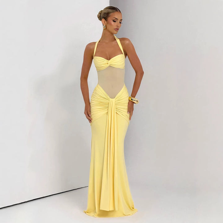 Damen Elegantes Abendkleid mit figurbetontem Schnitt und raffinierten Drapierungen Echo Archiv