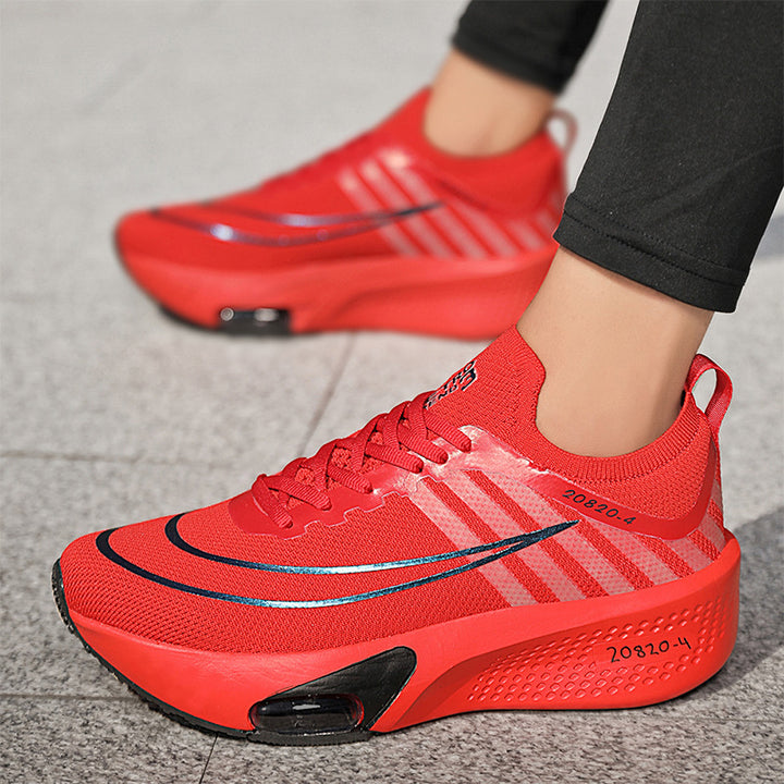Unisex Profi-Tempo-Laufschuh mit sichtbarer Fersen-Airunit und atmungsaktivem Monofilament-Obermaterial – Tavélo