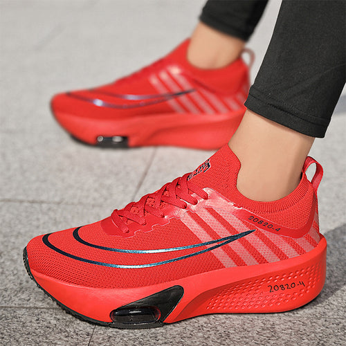 Unisex Profi-Tempo-Laufschuh mit sichtbarer Fersen-Airunit und atmungsaktivem Monofilament-Obermaterial – Tavélo