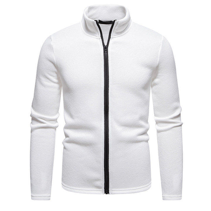 Herren Fleecejacke mit hochschließendem Kragen und durchgehendem Reißverschluss Echoarchiv