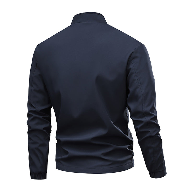 Herren Minimalistische Softshell-Bomberjacke mit Stehkragen, elastischen Bündchen & durchgehendem Reißverschluss Echo Archiv