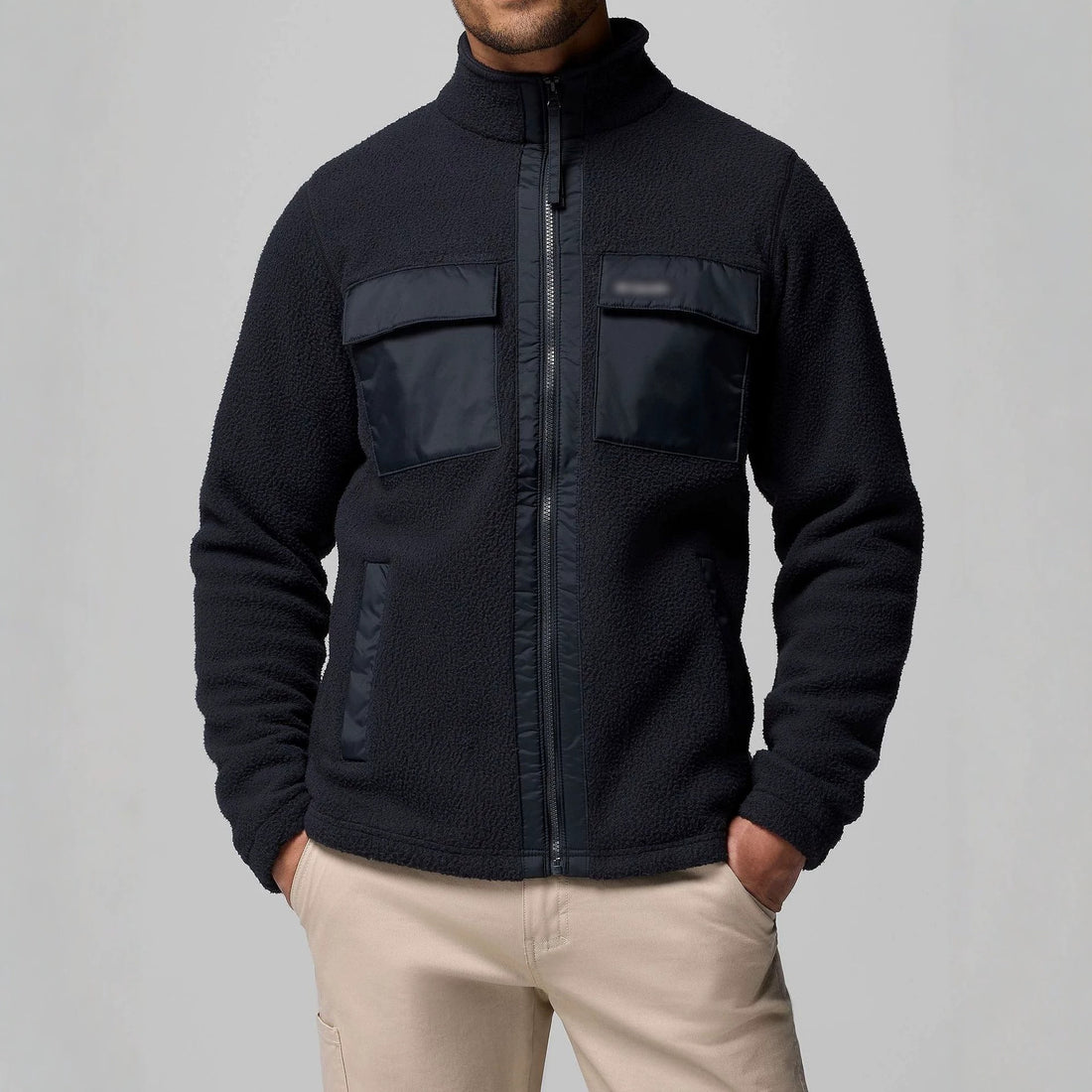 Herren Fleecejacke mit praktischen Taschen – Taviero