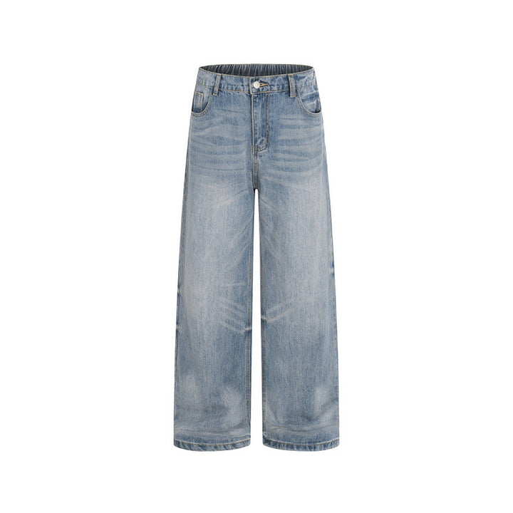 Damen Weite High-Waist Jeans aus leichtem Stonewashed Denim Echo Archiv