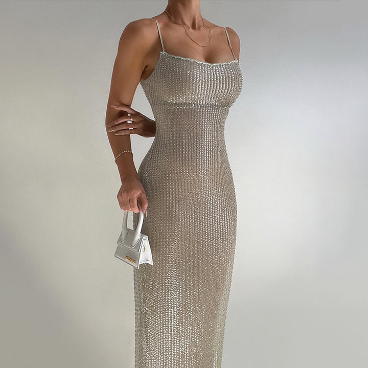 Damen Glamouröses Bodycon-Maxikleid Echo Archiv