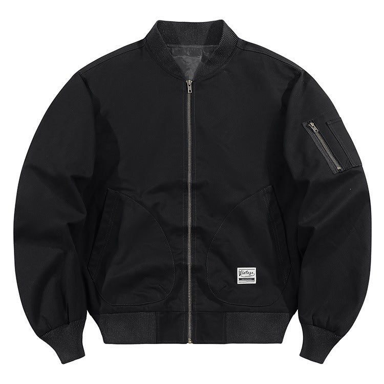 Herren Modische Bomberjacke mit praktischen Taschen Echo Archiv