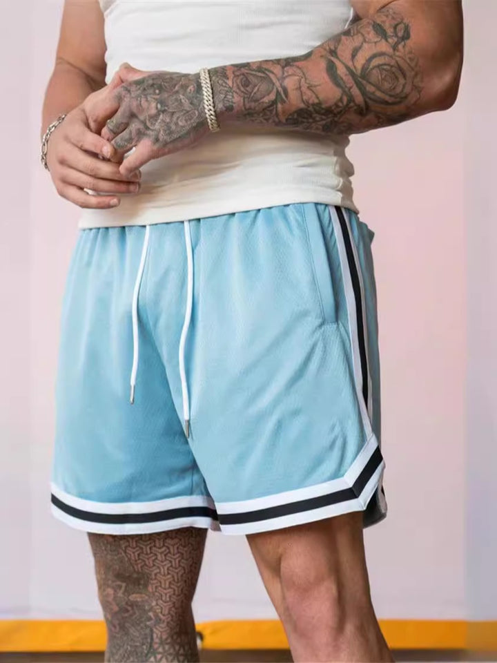 Herren Sportliche Mesh-Shorts mit Seitenstreifen Echoarchiv