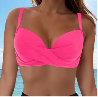 Damen Elegantes Bikinioberteil mit Wickeldesign Echo Archiv