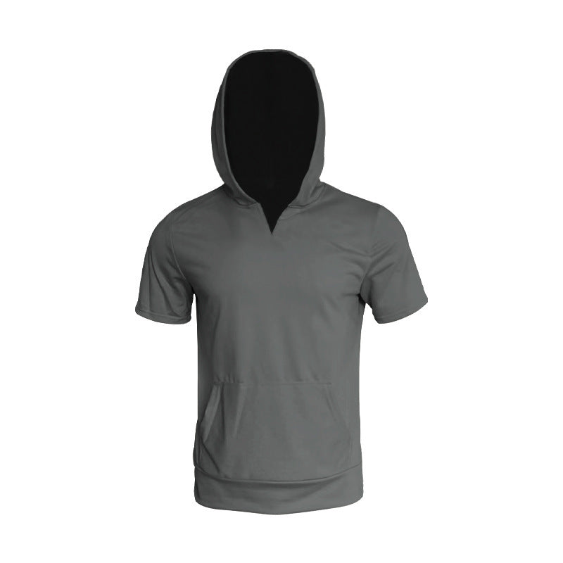 Herren Sportliches Kurzarm-Hoodie Echoarchiv
