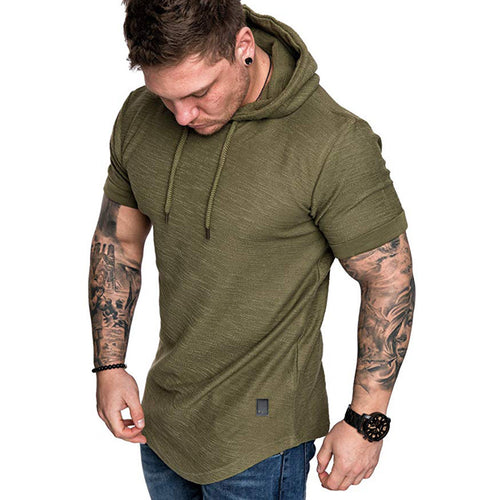 Herren Kapuzen-T-Shirt mit modernem Schnitt und lässigem Design Echoarchiv