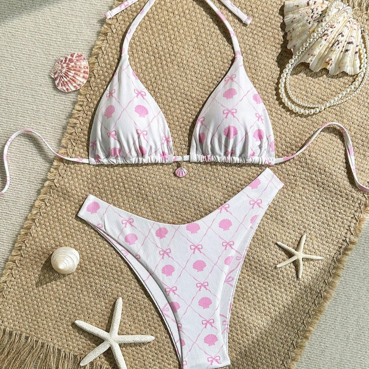 Damen Triangel-Bikini mit verspieltem Muschel-Design Echo Archiv