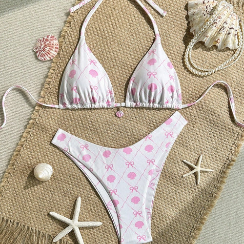 Damen Triangel-Bikini mit verspieltem Muschel-Design Echo Archiv